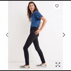 Madewell high riser black skinny jeans size 28